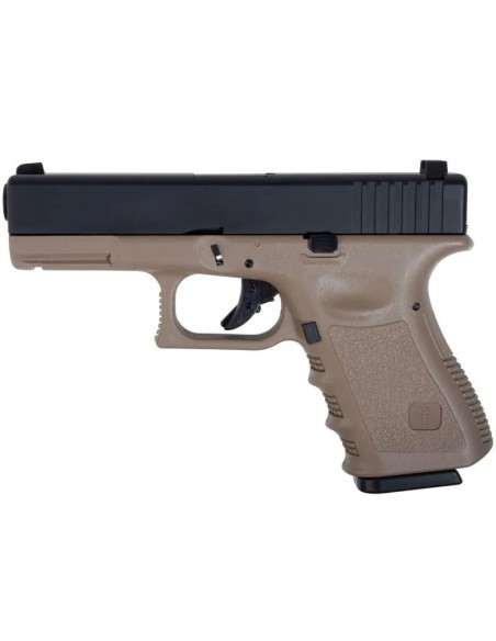 kit-glock-23-tan-saigo-gas-bolas-gafas-ticotico-vista-frontal