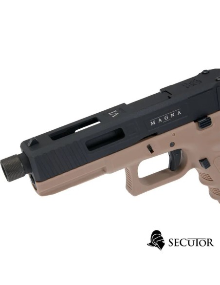pistola-co2-blow-back-gladius-magna-vi-tan-y-negra-vista-superior