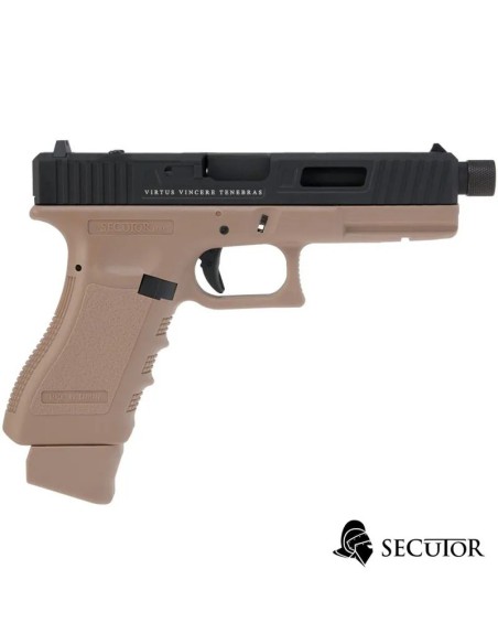 pistola-co2-blow-back-gladius-magna-vi-tan-negra-secutor-arms-vista-trasera