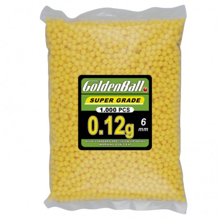 Bolsa GOLDENBALL 1000 bolas 0.12 g (COLOR ALEATORIO)