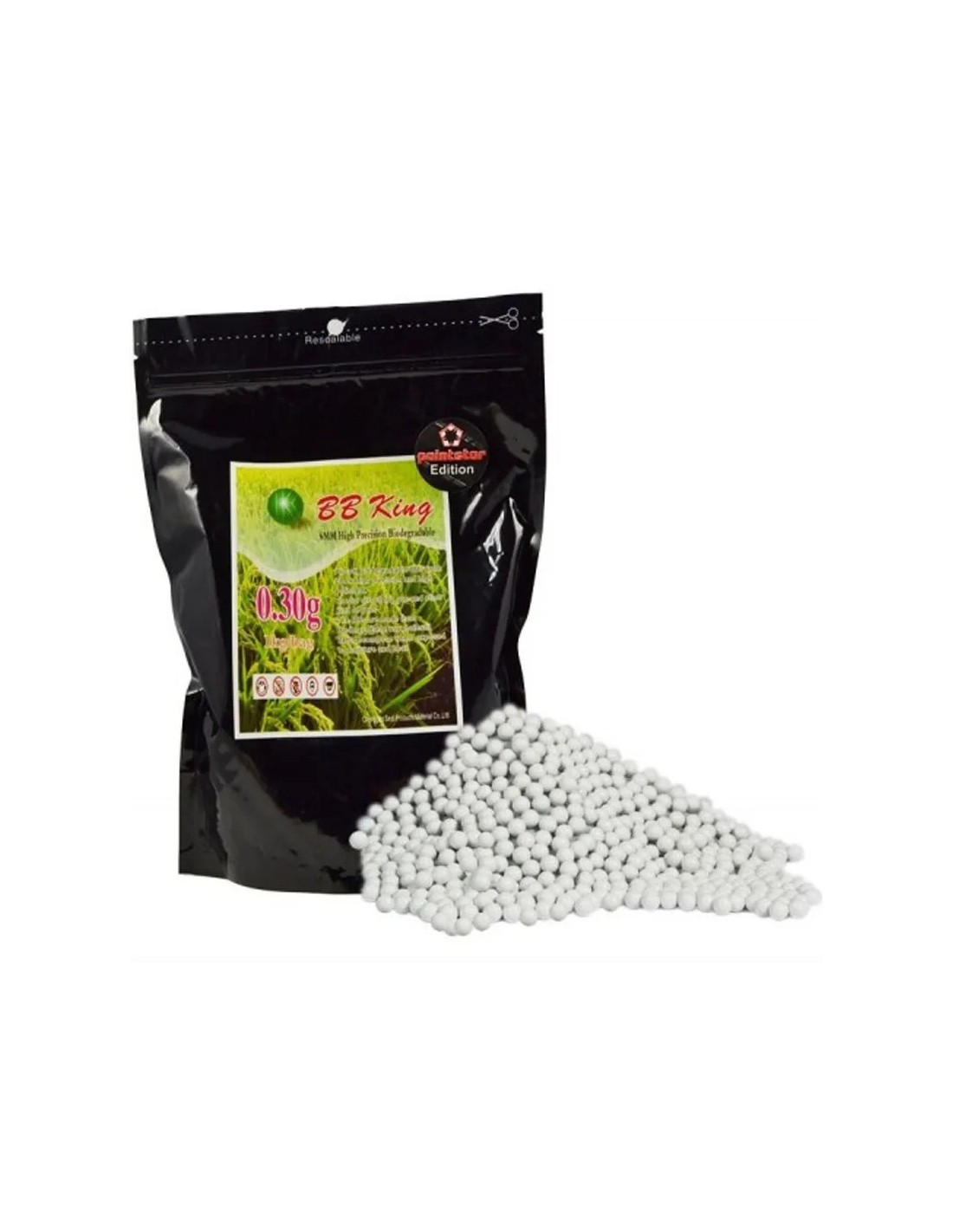 Bolas biodegradables 6 mm 0,30 g 1 kg