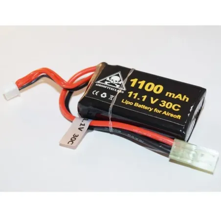 Bateria 11,1V Lipo 30C 1100mAh Micro - AirSoftYecla.es