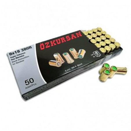 Munitions Grenade Minotauro Ozkursan 9mm/.380 Revolver 50 Rd