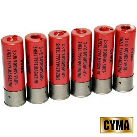 Cartouches de fusil de chasse Pack x6 30 balles CYMA