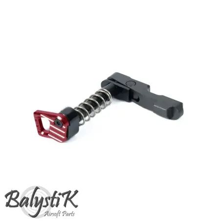 Pestillo magnético ambidiestro CNC para M4 (ROJO) - Balystik  - AirSoftYecla.es