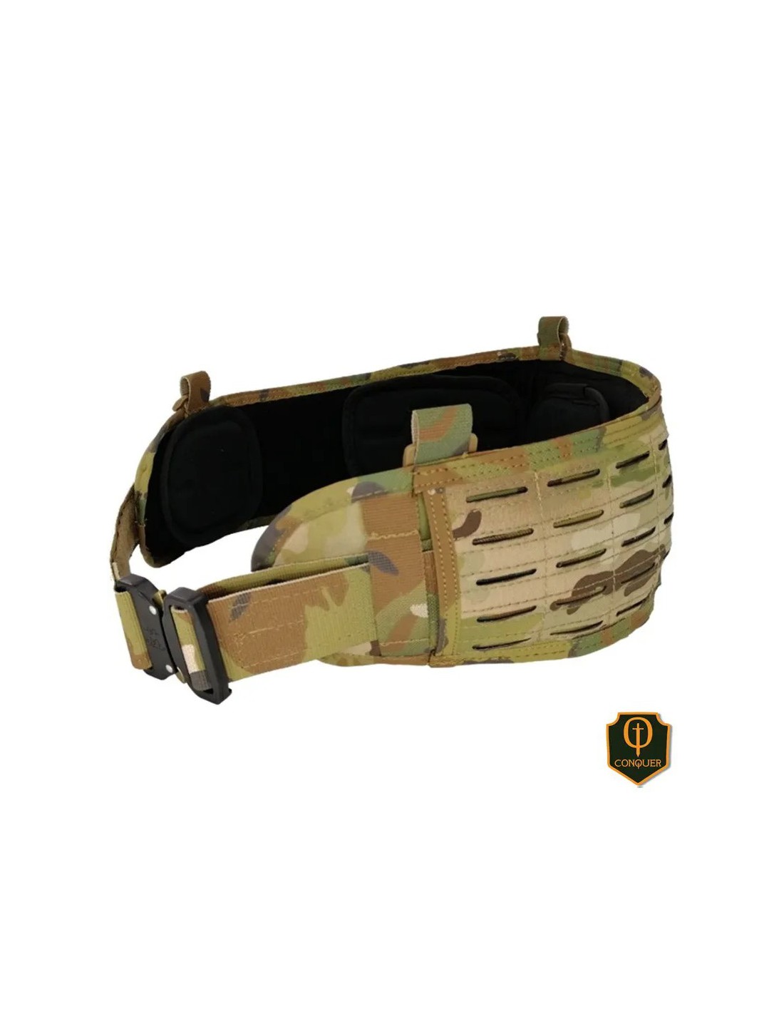 Cinturón táctico MOLLE acolchado ajustable Multicam