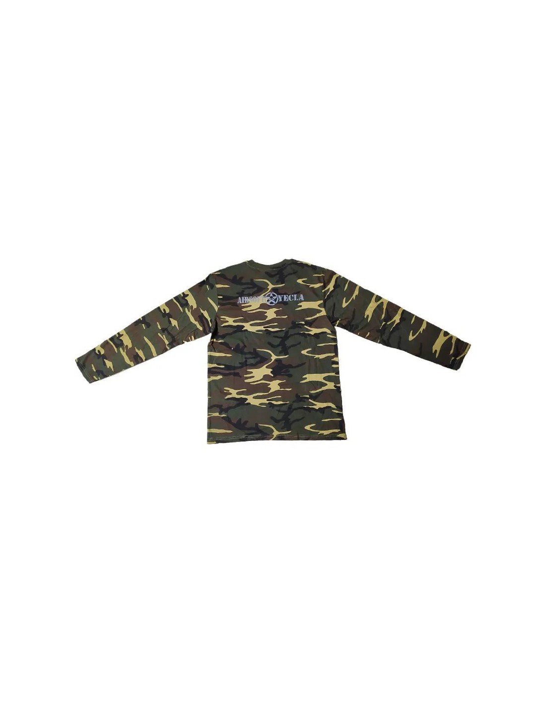 Camiseta de manga larga algodón camuflaje Boscoso