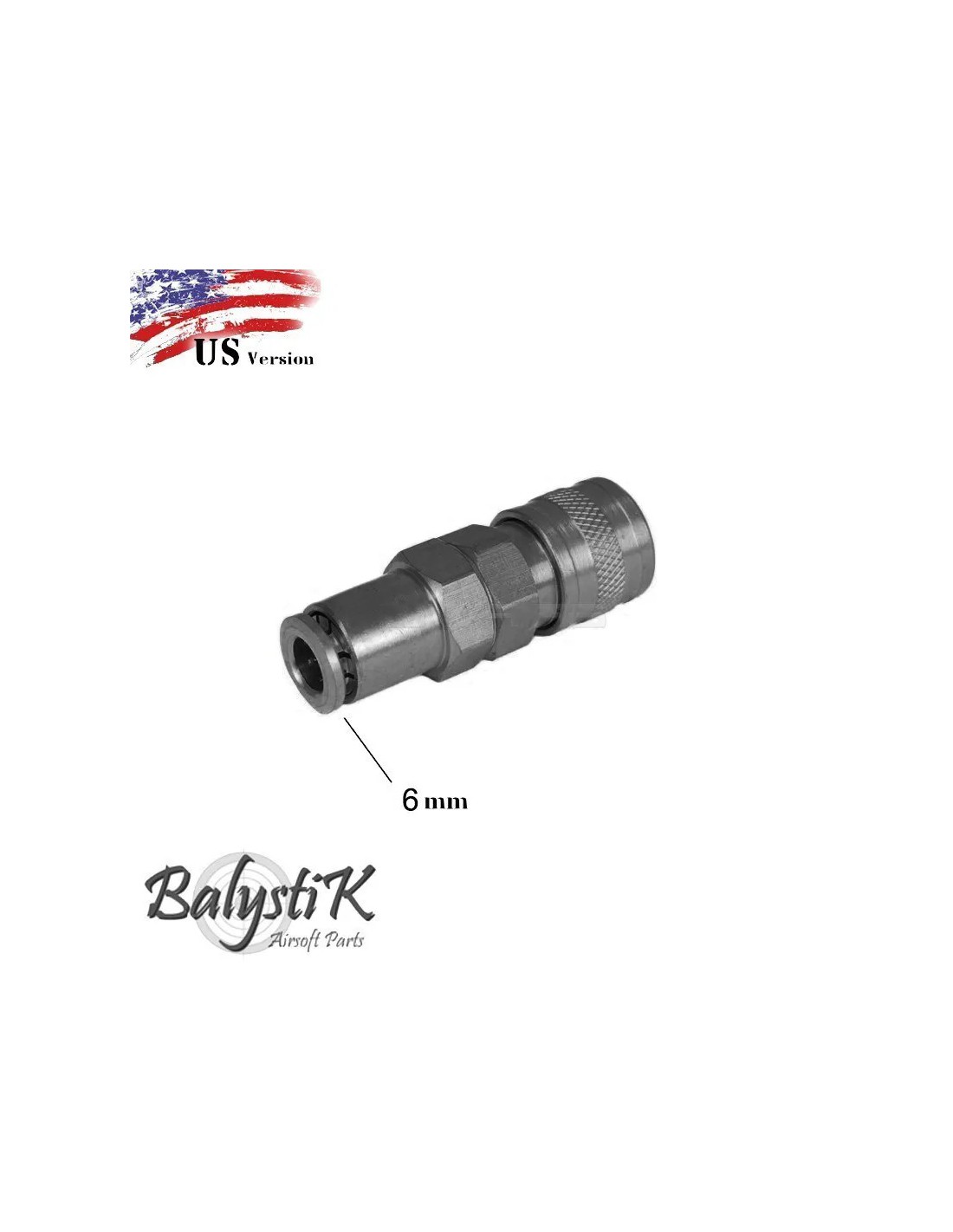 CONECTOR HEMBRA US 6 MM PARA MACROLINEA HPA