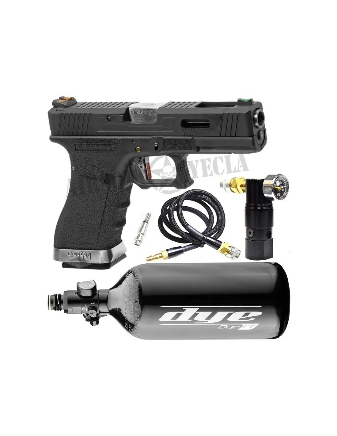 PISTOLA Glock 17 con sistema HPA