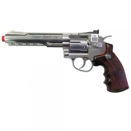 REVOLVER CO2 6" SILVER (C 702S) - WIN GUN - AirSoftYecla.es