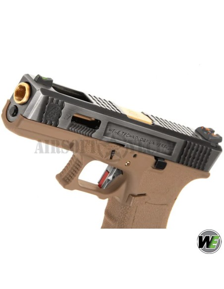 we-g-force-17-sv-gold-tan-gbb-frontal-view