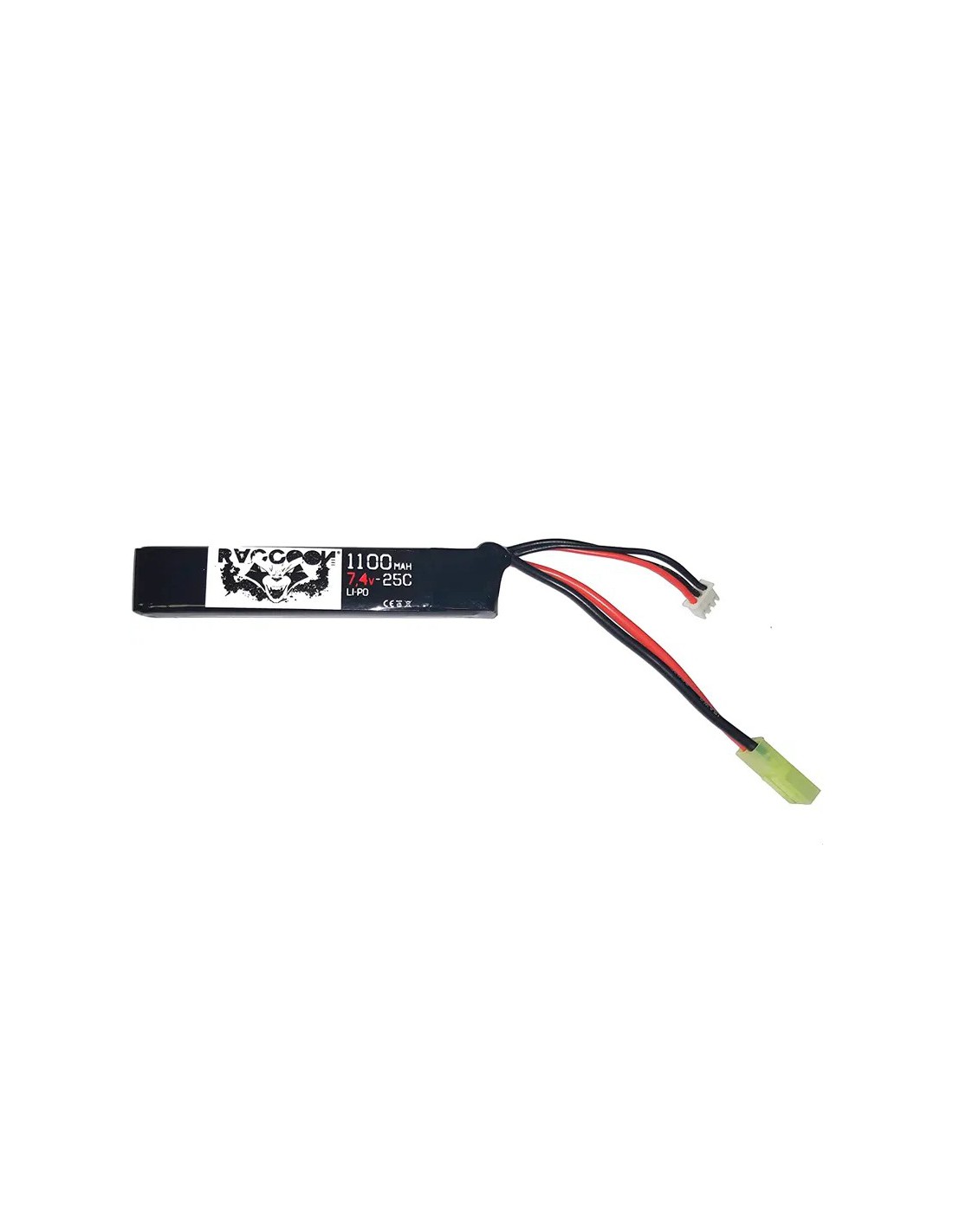 BATERÍA LIPO 7.4V 1100mAh 25C tubo