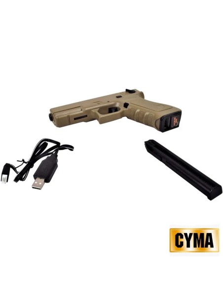 pistola-electrica-cyma-c18-version-mosfet-tan-detalle-gatillo