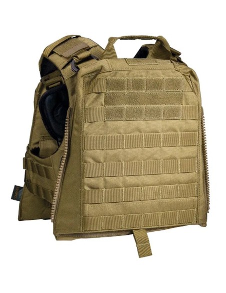 chaleco-conquer-cvs-plate-carrier-tan-trasera