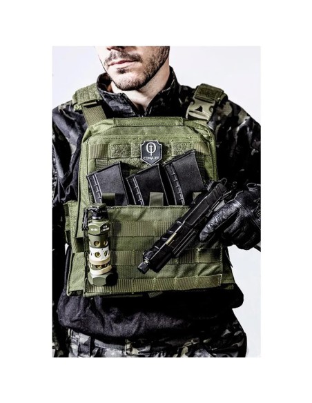 chaleco-conquer-cvs-plate-carrier-tan-uso-tactico
