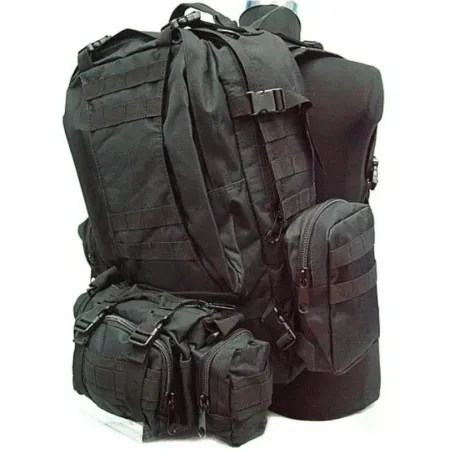 Mochila compuesta 55L Negro - AirSoftYecla.es