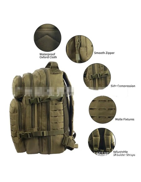 mochila-compact-asalto-cls-25l-od-frontal