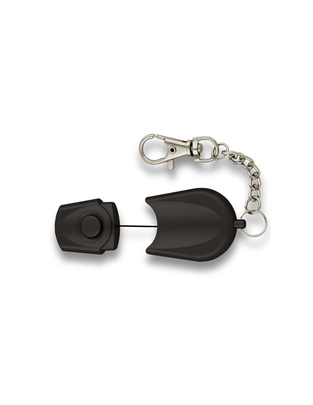 LLAVERO EXTENSIBLE CON LINTERNA 1 LED 15 CM