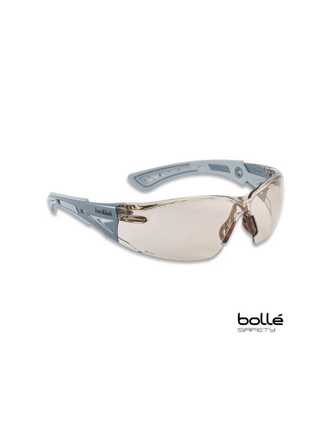 Gafas de protección con patillas y puente antideslizantes