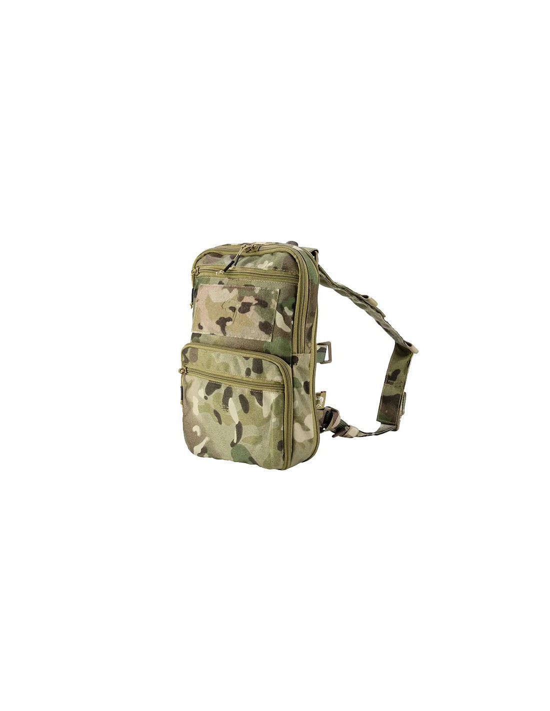 Mochila plegable y expandible capacidad 4 a 14 litros poliéster 700D compatible con Molle correas de hombro desmontables