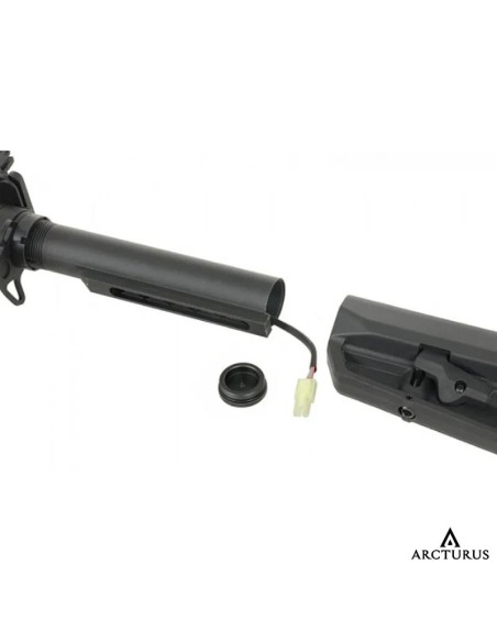 pistola-gas-negra-roja-fullmetal-maletin-golden-eagle-zoom-detalle