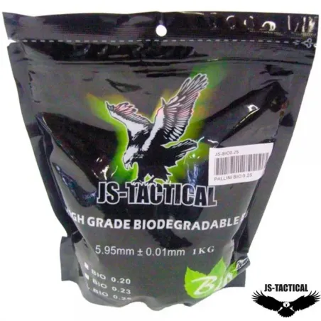 BOLAS 0.30G BIODEGRADABLES - JS-TACTICAL - AirSoftYecla.es