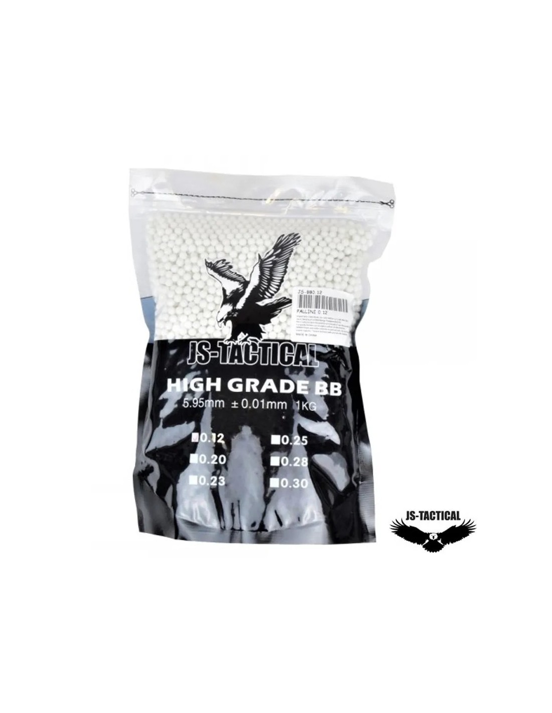 BOLAS BIODEGRADABLES 5.95MM 0.12G 1KG BLANCO