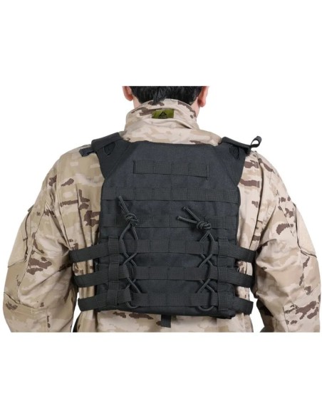 chaleco-plate-carrier-negro-delta-tactics-v18-placas-proteccion-dummy-frontal