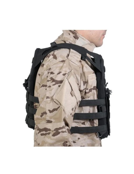 chaleco-plate-carrier-negro-delta-tactics-v18-plano-lateral-con-placas