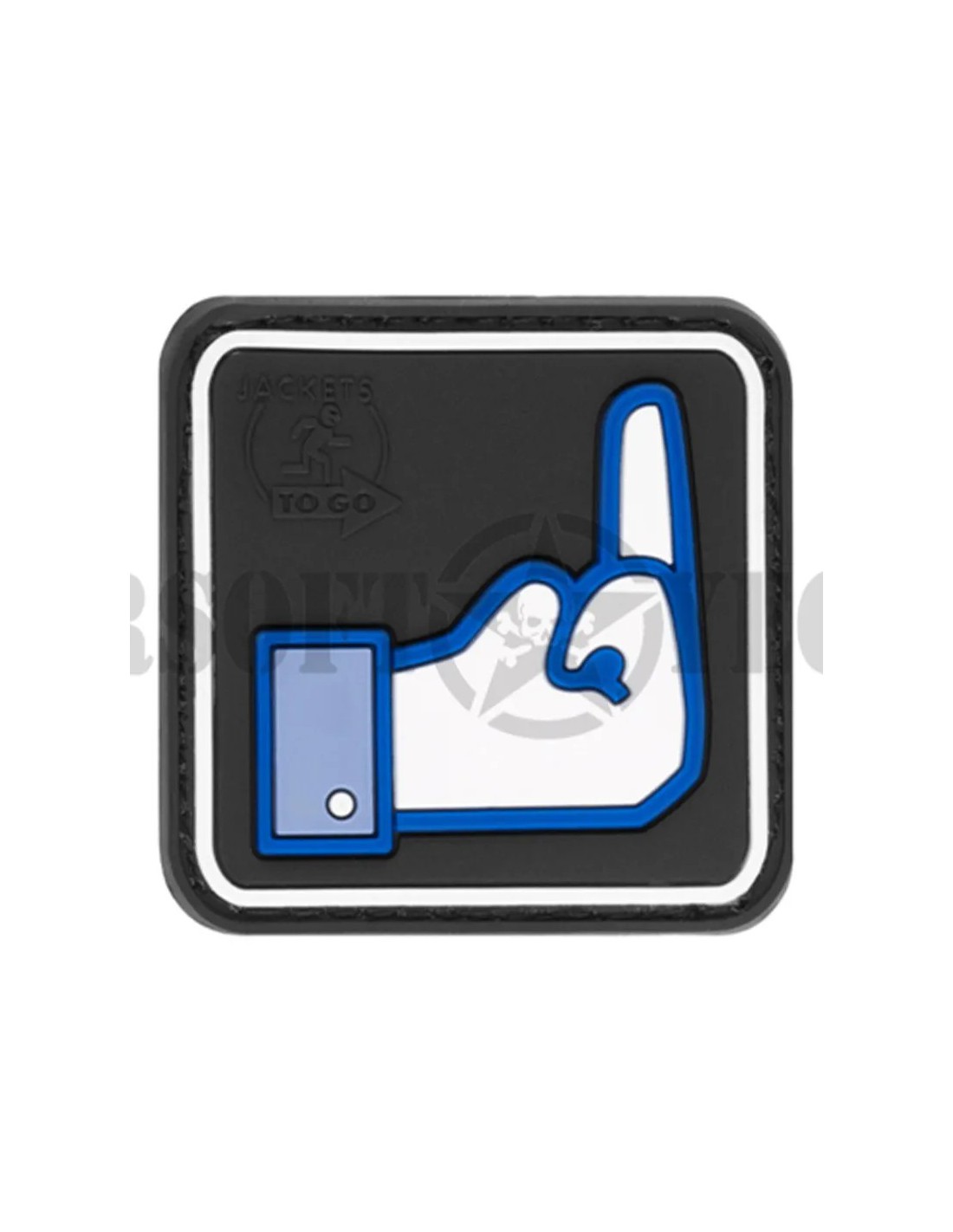 PARCHA DE GOMA DISLIKE 40X40 MM