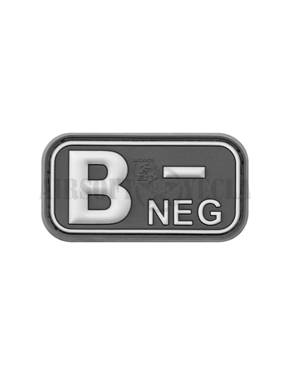Parche de goma grupo sanguíneo B negativo