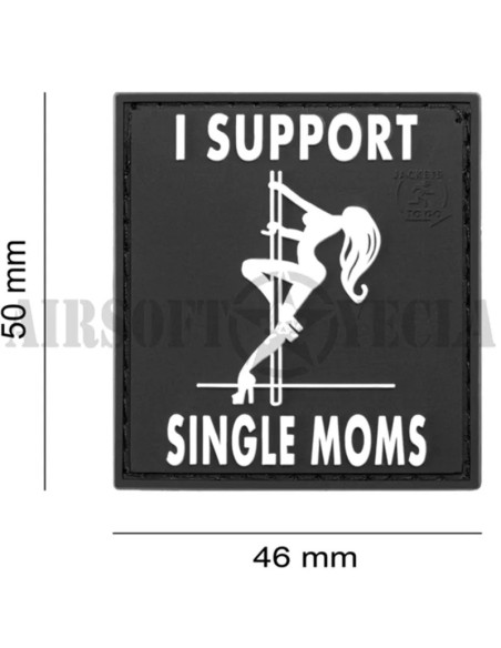 parche-de-goma-i-support-single-moms-rojo-calidad-duradera