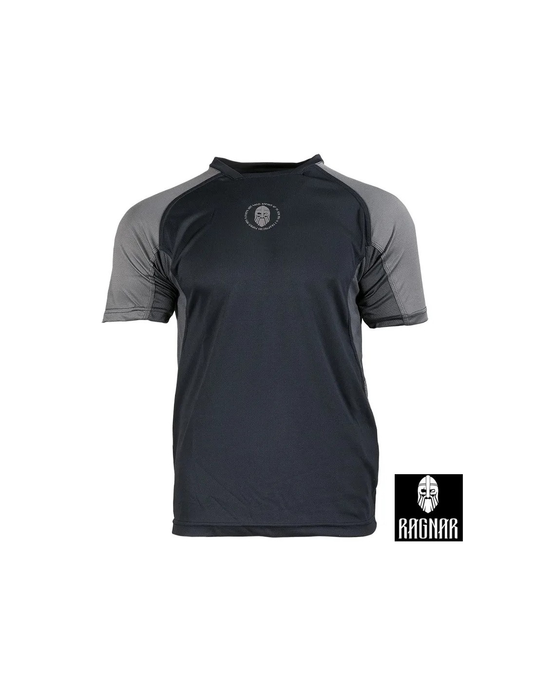 Camiseta técnica deportiva con ventilación en axilas y refuerzos Marino