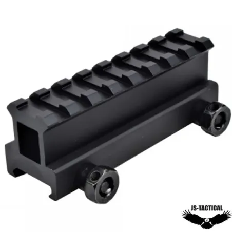 RAIL WEAVER 8 RANURAS ELEVADOR 1" - JS-TACTICAL - AirSoftYecla.es