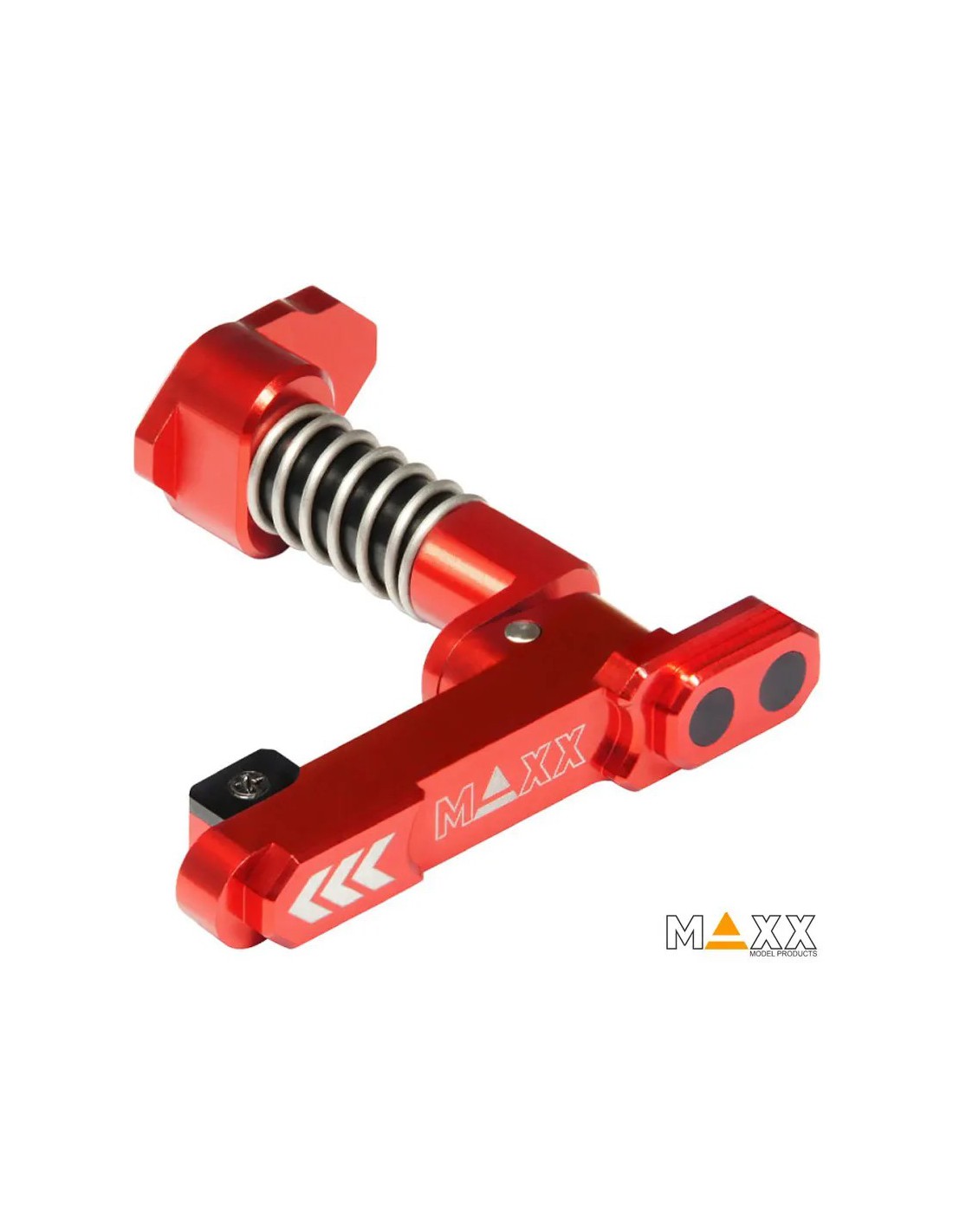 RETÉN LIBERADOR DE CARGADOR M4 ALUMINIO Rojo