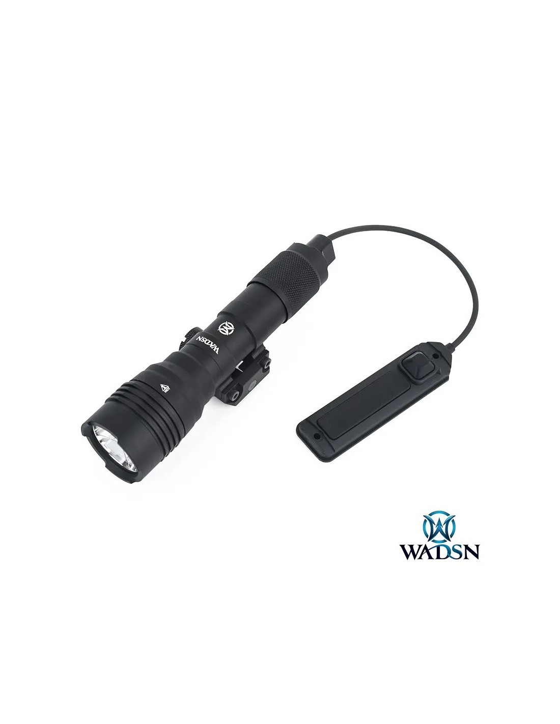 LINTERNA LED 500 LÚMENES ALUMINIO MONTAJE RIEL 20 MM CONTROL REMOTO POLÍMERO MONTAJE A PRESIÓN CR123A MODO ESTROBOSCÓPICO 140 MM
