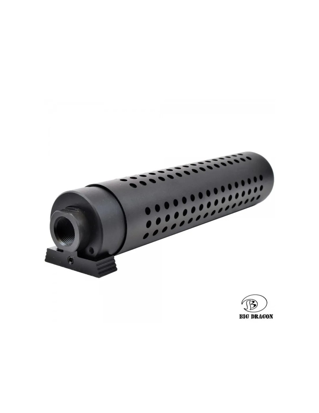 SILENCIADOR ACOPLAMIENTO RÁPIDO ALUMINIO ANODIZADO CON OCULTADOR DE DESTELLO ROSCA 14x1 IZQUIERDA LONGITUD 175 mm DIÁMETRO 38 mm PESO 240 g