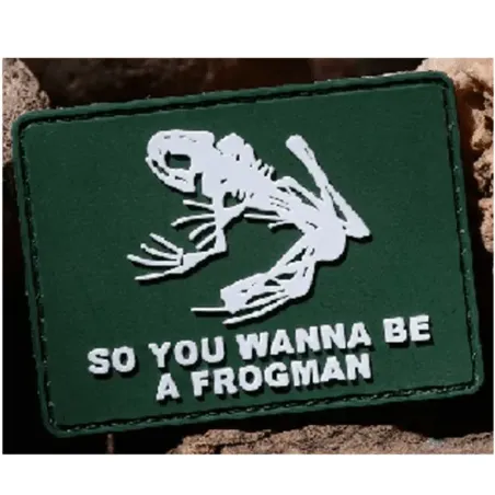 PARCHE PVC BE A FROGMAN - AirSoftYecla.es