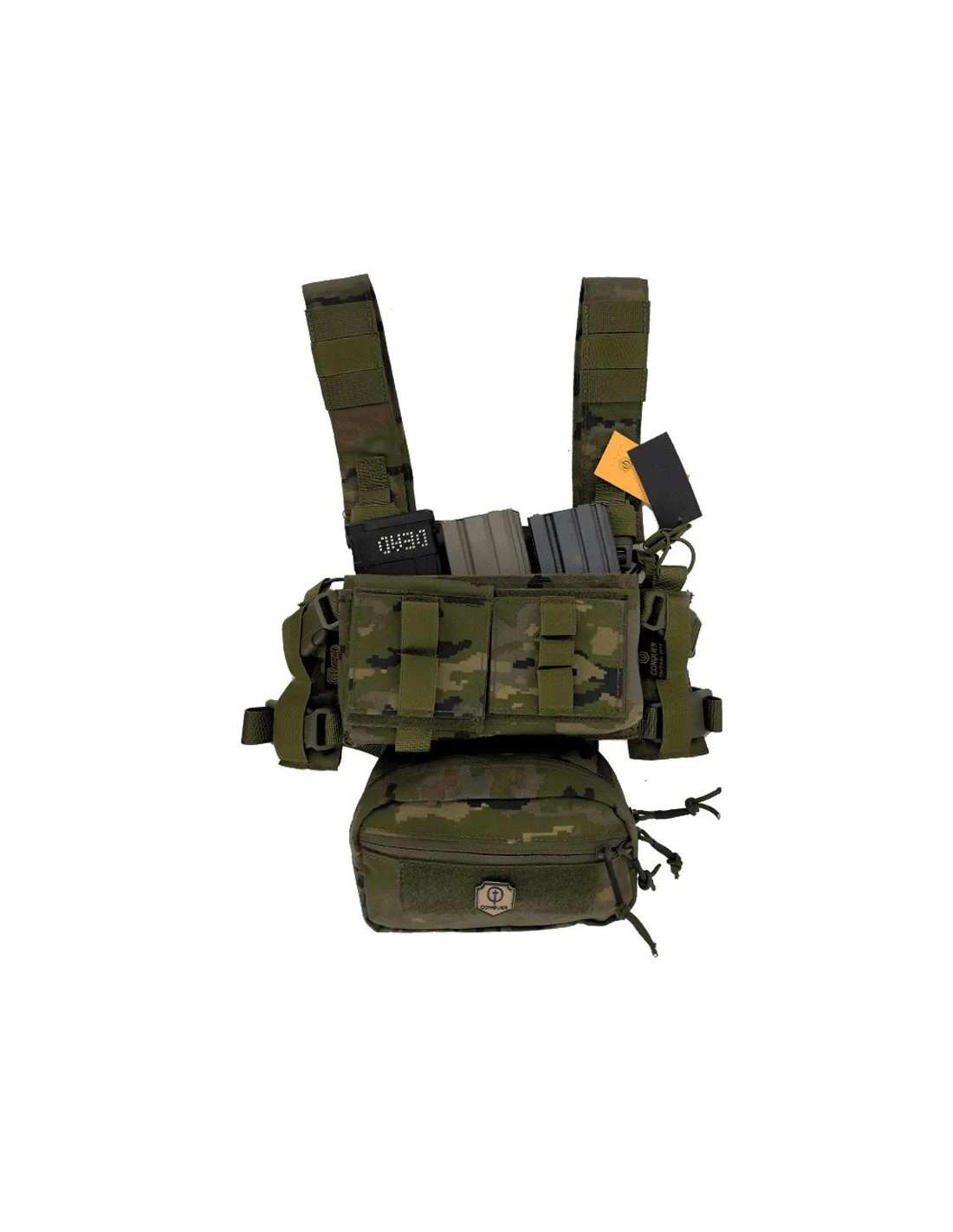 Pechera táctica compacta modular porta cargadores para fusil pistola y escopeta
