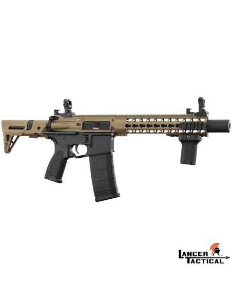 silenciador-lancer-tactical-lt-19-gen2-pdw-tan-negro-vista-frontal