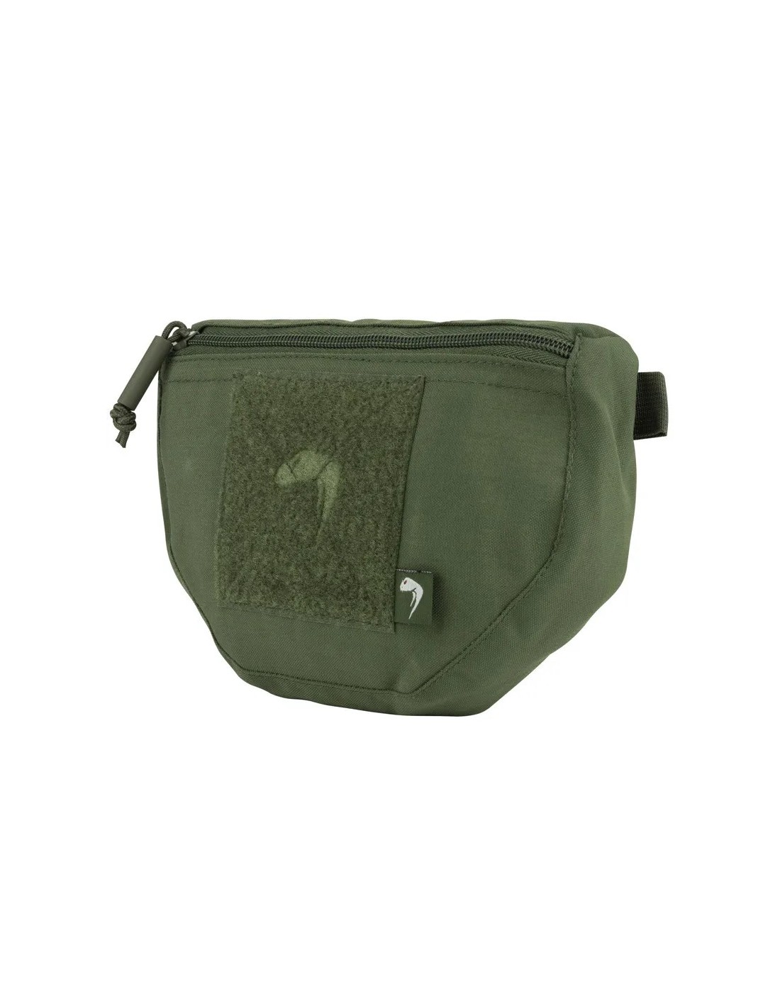 Funda MOLLE compacta para linterna y baterías con velcro trasero y clip de cinturón