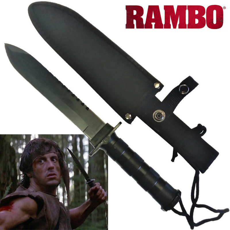Cuchillo De Cazador Tipo Rambo De Los Años 80 Con Brújula