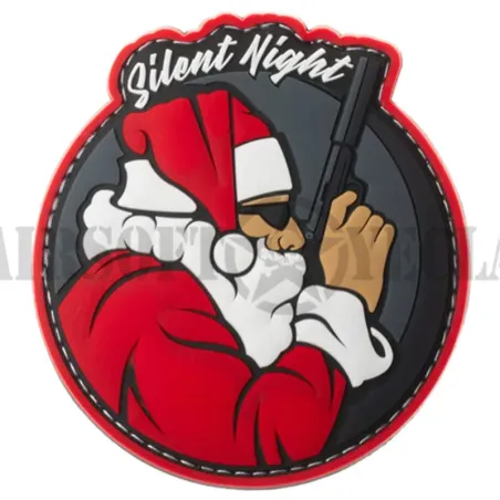 PARCHE DE GOMA SILENT NIGHT SANTA - AirSoftYecla.es