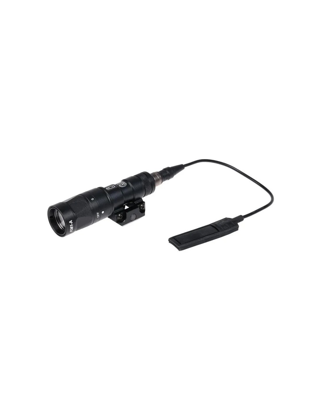 LINTERNA TÁCTICA M300W 120 LUMENES MONTAJE RAIL PICATINNY MANDO TÁCTICO CONTINUA ESTROBO ALUMINIO