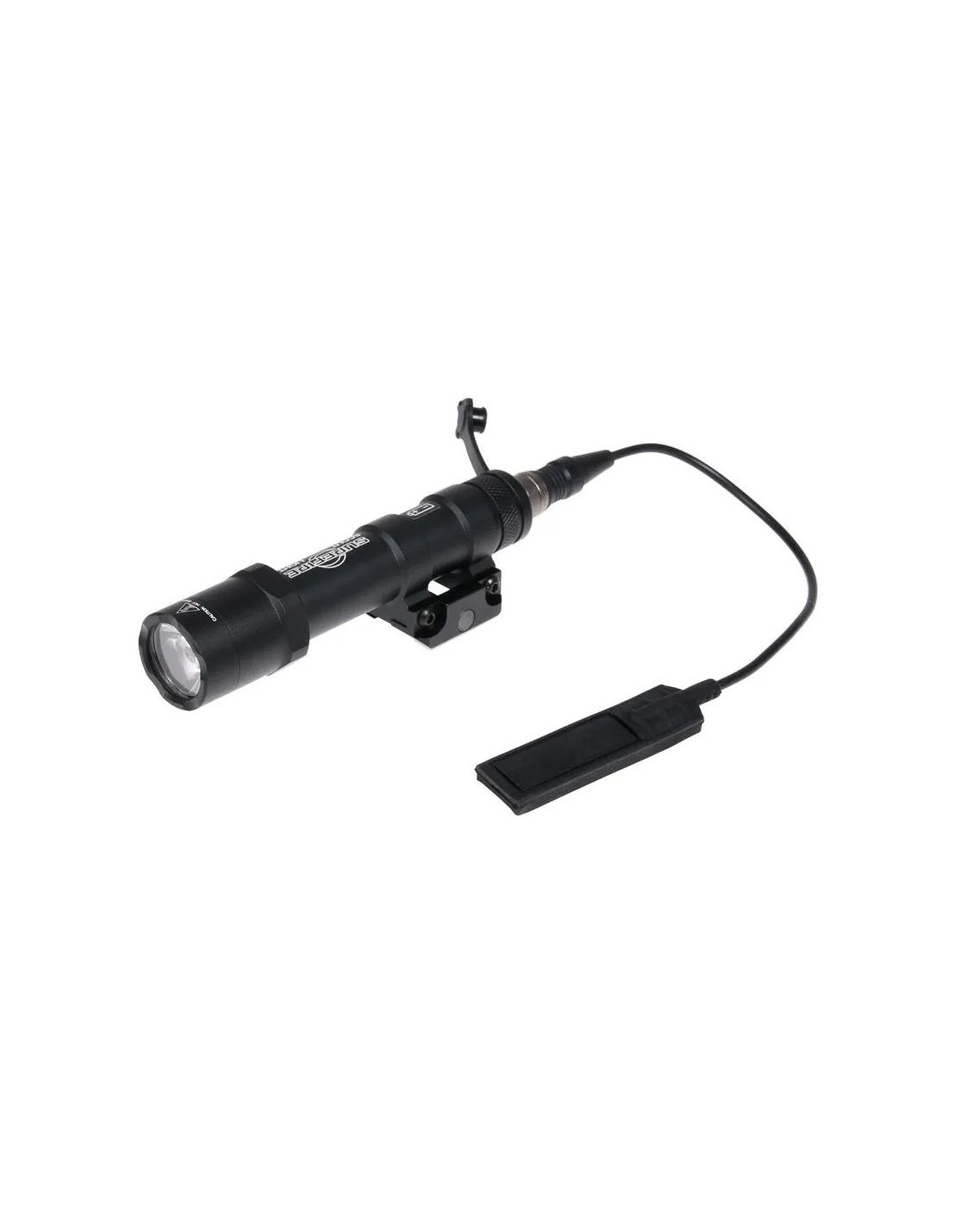 LINTERNA TÁCTICA M600B 470 LÚMENES MODO CONTINUO ESTROBO MANDO TÁCTICO MONTAJE PICATINNY ALUMINIO