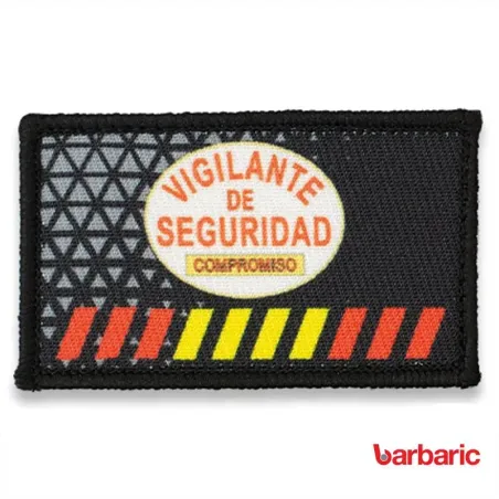 Parche vigilante de seguridad con velcro