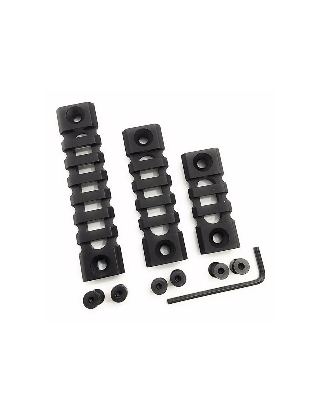 RAILES KEYMOD JUEGO METÁLICO + LLAVE ALLEN