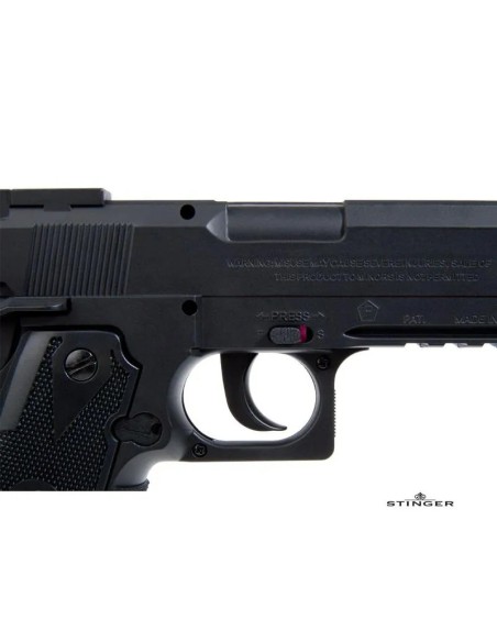 detalle-pistola-stinger-1911-co2-negra-45