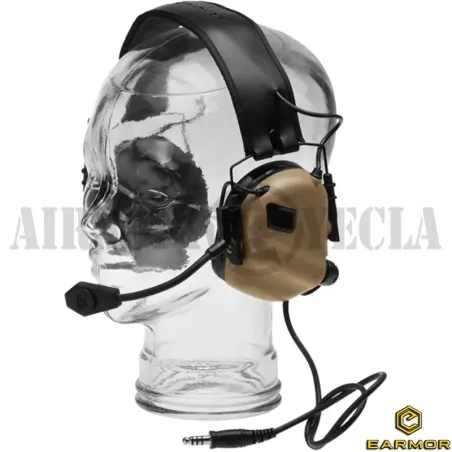 AURICULARES EARMOR M32 COYOTE - AirSoftYecla.es