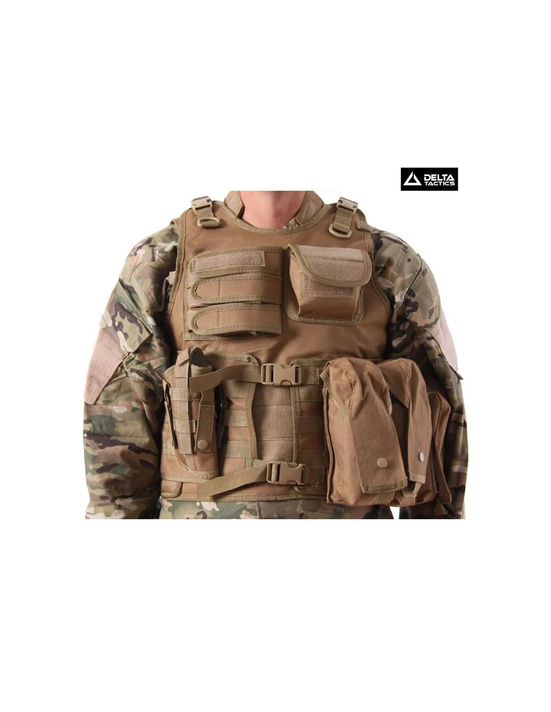 Chaleco modular táctico para airsoft Tan